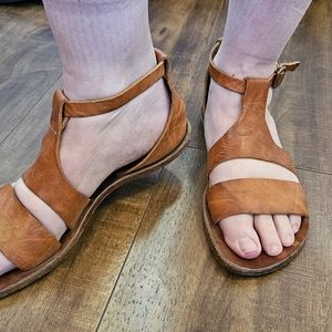 Cydwoq hand-made leather sandals 39 sunflower yellow